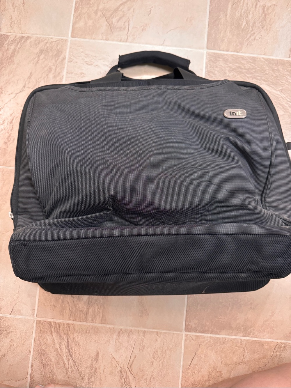 Init Black Men's Laptop Briefcase with Padded Compartment